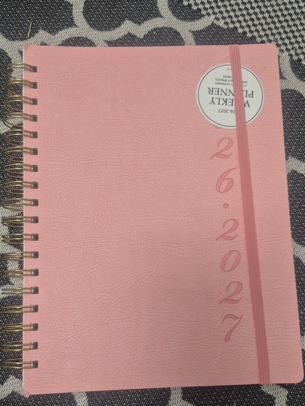 Weekly Planner Notebook - Pink